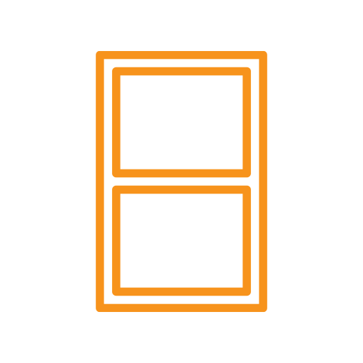 Single Hung Window Icon